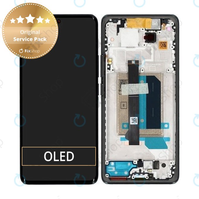Xiaomi Redmi Note 14 Pro+ 5G 24094RAD4G - LCD zaslon + zaslon osjetljiv na dodir + okvir (Midnight Black) - 5600190O16U00 Genuine Service Pack