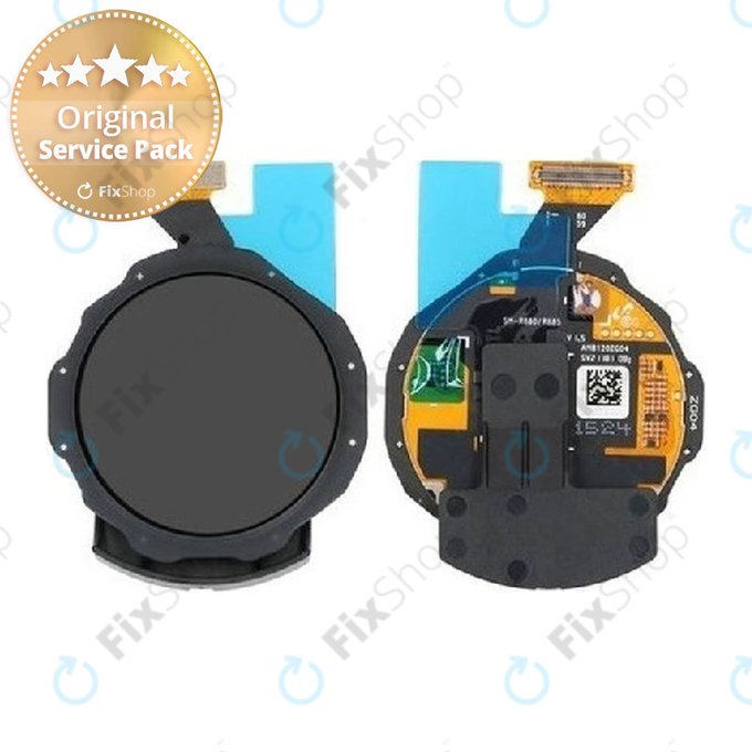 Samsung Galaxy Watch 4 Classic 42 mm R885 - LCD zaslon + zaslon osjetljiv na dodir + okvir (crni) - GH96-14427A Originalni servisni paket