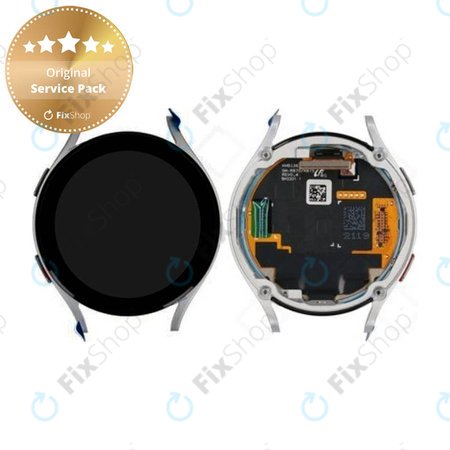 Samsung Galaxy Watch 4 44mm R870, R875 - LCD zaslon + zaslon osjetljiv na dodir + okvir (Silver) - GH97-26410B Genuine Service Pack