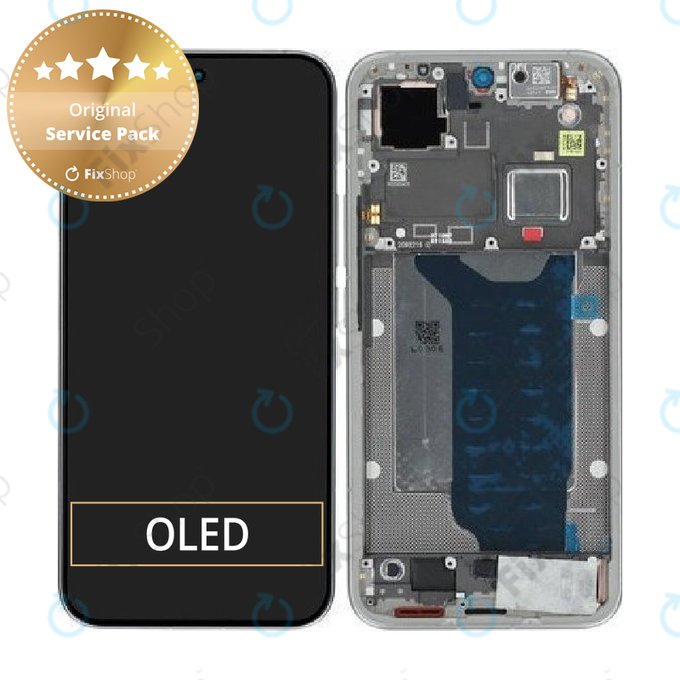 Zaslon za Xiaomi 15T Pro 5G, Gray, Dodirni ekran s okvirom, 5600050O12U00, Genuine Service Pack