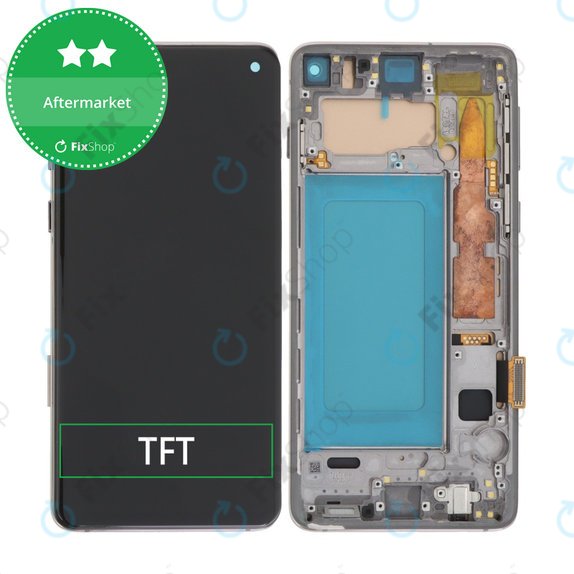 Samsung Galaxy S10 G973F - LCD zaslon + zaslon osjetljiv na dodir + okvir (Prism Black) TFT