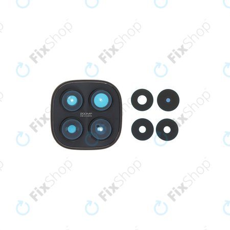 Leća stražnje kamere s okvirom za Xiaomi Redmi Note 15 Pro 5G, Black