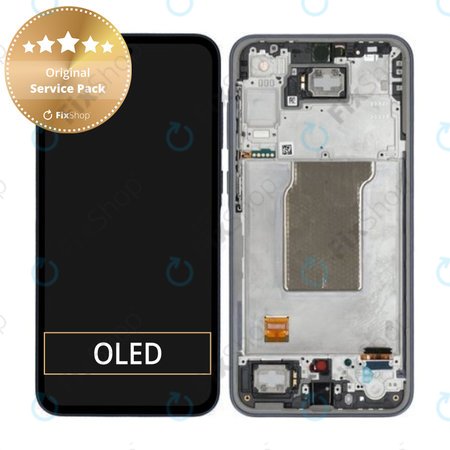 Samsung Galaxy A35 A356B - LCD zaslon + zaslon osjetljiv na dodir + okvir (Awesome Navy) - GH82-34223A Genuine Service Pack