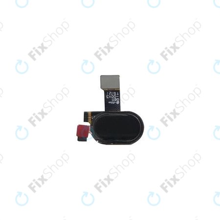 Motorola Moto E4 Plus XT1771 - Tipka Home + senzor otiska prsta + fleksibilni kabel (crni)