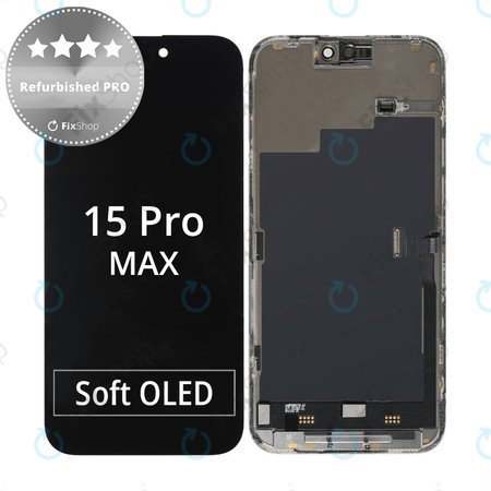 Apple iPhone 15 Pro Max - LCD zaslon + zaslon osjetljiv na dodir + okvir Refurbished PRO