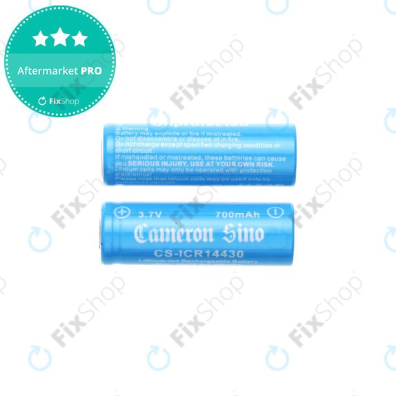 Punjiva baterija, 2 kom, 650mAh, Li-ion, 3.7V, 14430, HQ