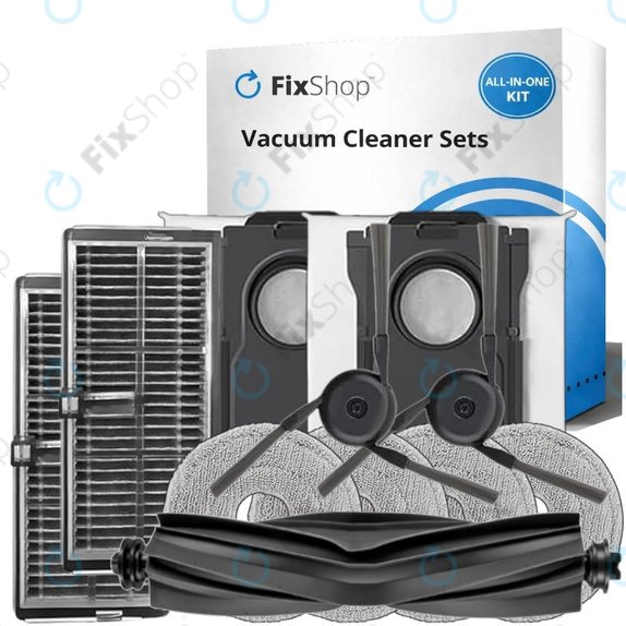 Set rezervnih dijelova za Mova P50 Ultra (1x Glavna četka, 2x Filter, 2x Bočna četka, 4x Krpa za brisanje, 2x Vrećica za prašinu)