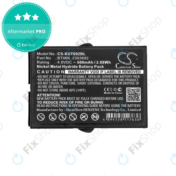 Baterija za Ikusi T70, TM70, 600mAh, Ni-MH, 4.8V, BT06K, HQ