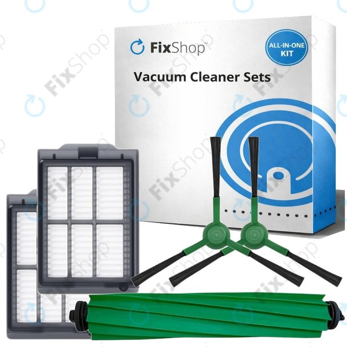 Set rezervnih dijelova za iRobot Roomba Plus 405 Combo, 505 Combo (1x Glavna četka, 2x Filter, 2x Bočna četka)