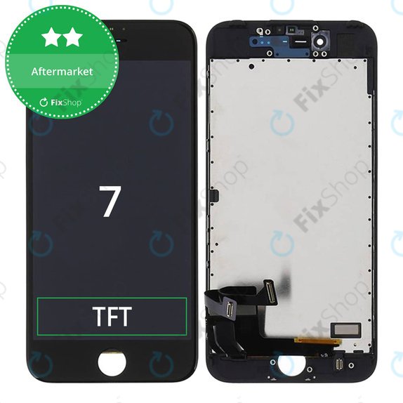Zaslon za iPhone 7, Black, Dodirni ekran s okvirom