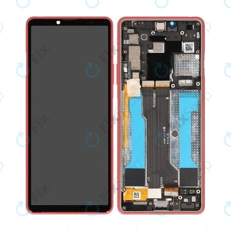 Sony Xperia 10 III - LCD zaslon + zaslon osjetljiv na dodir + okvir (roza) - A5034095A Originalni servisni paket