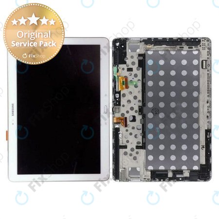 Samsung Galaxy Note Pro 12.2 P900 - LCD zaslon + steklo na dotik + okvir (bel) - GH97-15510B Genuine Service Pack