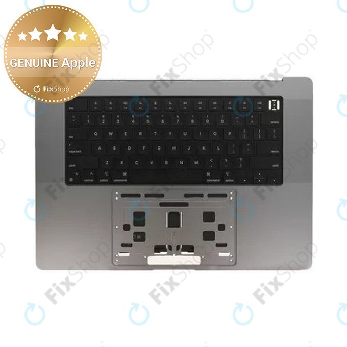Gornji okvir tipkovnice za MacBook Pro 16" A2780 (2023), s US tipkovnicom i baterijom, Space Gray, 661-32189, Genuine Apple