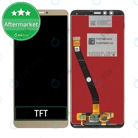 Huawei Y9 (2018) - LCD zaslon + zaslon osjetljiv na dodir (Gold) TFT