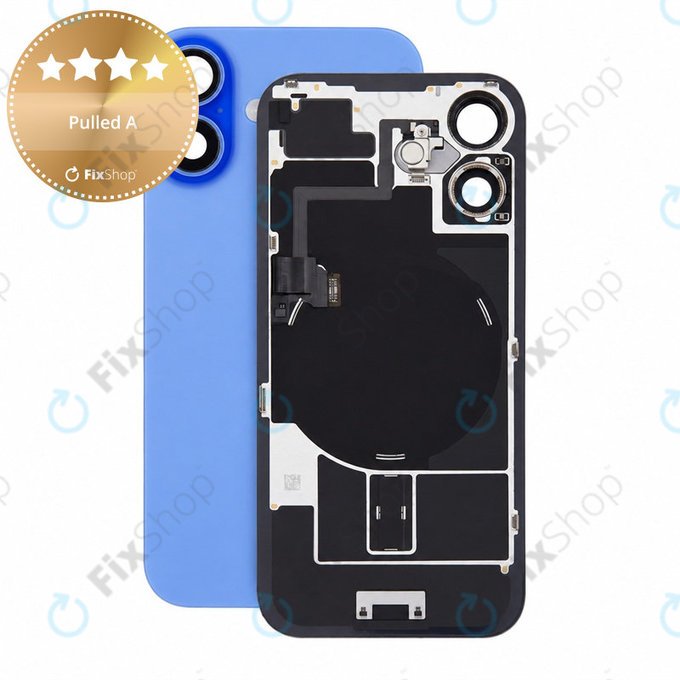 Staklo stražnjeg kućišta za iPhone 16, Ultramarine, Pulled A