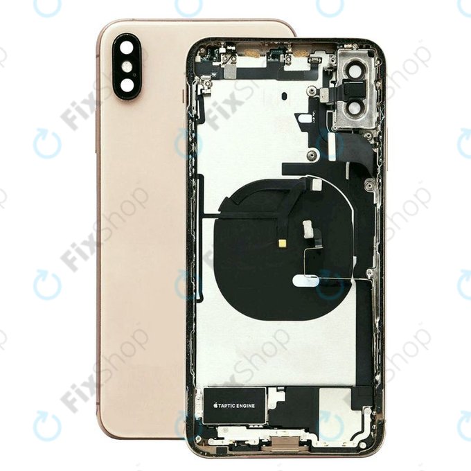 Apple iPhone XS Max - Stražnje Maska sa sitnim dijelovima (Gold)