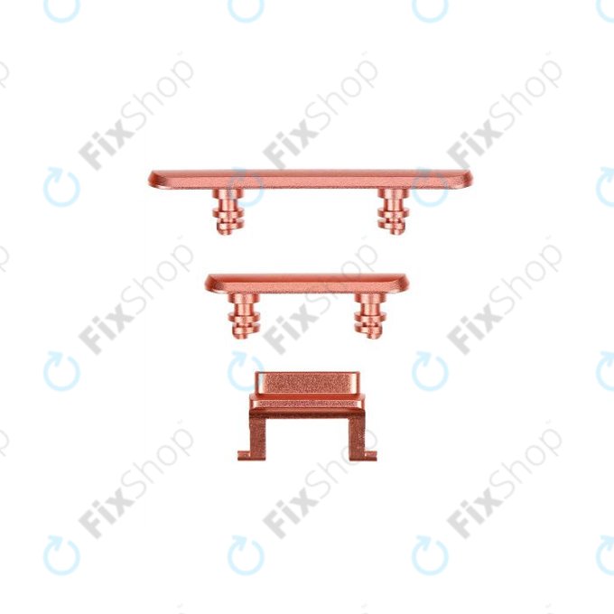 Apple iPhone XR - Set bočnih gumba - Napajanje + glasnoća + isključivanje zvuka (koraljno)