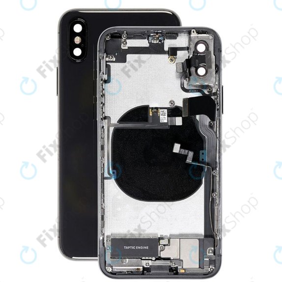 Apple iPhone X - Stražnje Maska s malim dijelovima (Space Gray)