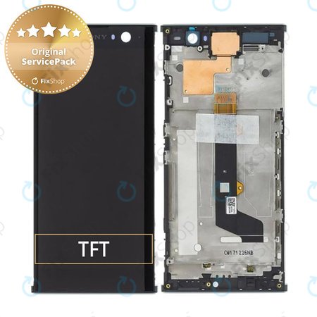 Sony Xperia XA2 Dual - LCD zaslon + zaslon osjetljiv na dodir + okvir (crni) - 78PC0600020 Originalni servisni paket