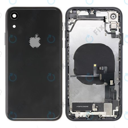 Apple iPhone XR - Stražnje Maska s malim dijelovima (crno)