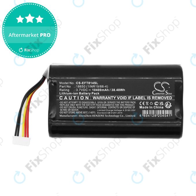 Baterija za Eufy Cam 2 Pro, T8140r, 10400mAh, Li-Ion, 3.7V, 18650 (1INR19/66-4), HQ
