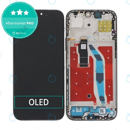 Honor 200 Lite - LCD zaslon + zaslon osjetljiv na dodir + okvir (Midnight Black) OLED