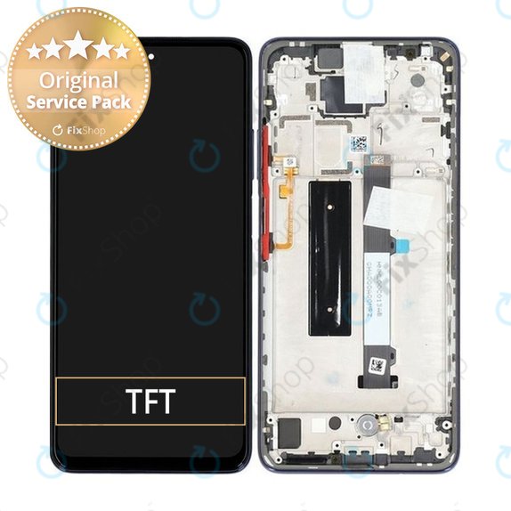 Xiaomi Mi 10T Lite 5G - LCD zaslon + zaslon osjetljiv na dodir + okvir (Atlantic Blue) - 5600030J1700, 5600090J1700 Originalni servisni paket