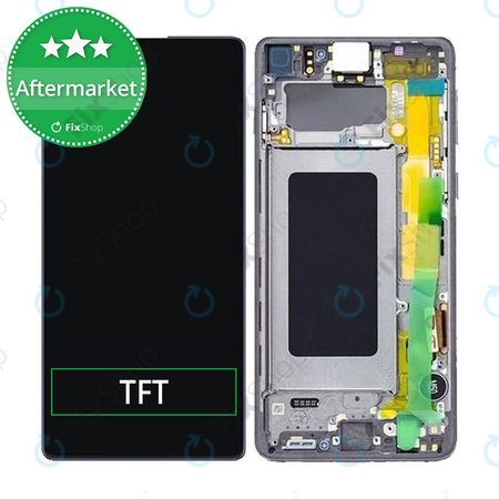 Samsung Galaxy S10 Lite G770F - LCD zaslon + steklo na dotik + okvir (Prism Black) TFT
