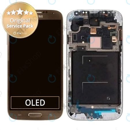 Samsung Galaxy S4 i9506 LTE - LCD zaslon + zaslon osjetljiv na dodir + okvir (smeđi) - GH97-15202E Originalni servisni paket
