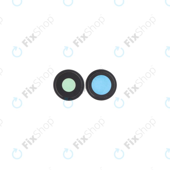 Apple iPhone 16, 16 Plus - Staklo zadnje kamere s okvirom (Black) - 2 kom