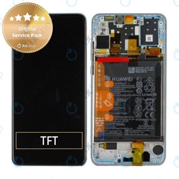 Huawei P30 Lite (2020) - LCD zaslon + zaslon osjetljiv na dodir + okvir + baterija (Breathing Crystal) - 02353FQK, 02352VBG