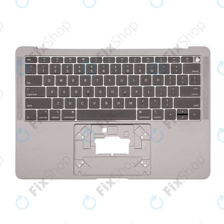 Apple MacBook Air 13" A1932 (2018 - 2019) - Gornji okvir tipkovnice + tipkovnica US (Space Gray)