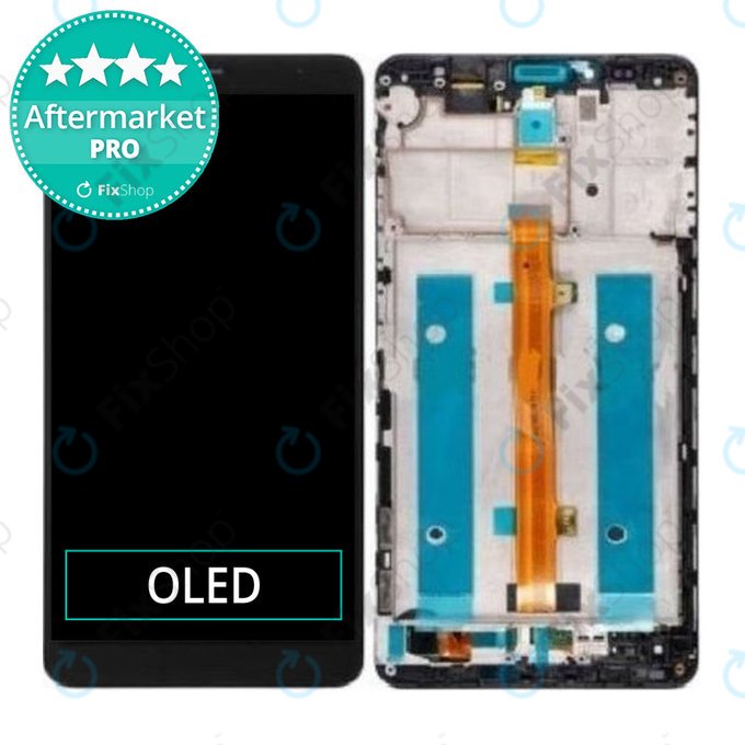 Huawei Mate 7 - LCD zaslon + zaslon osjetljiv na dodir + okvir (Obsidian Black) TFT