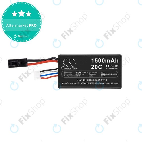Baterija za Parrot Ar.drone 2.0, 1500mAh, Li-Pol, 11.1V, HQ