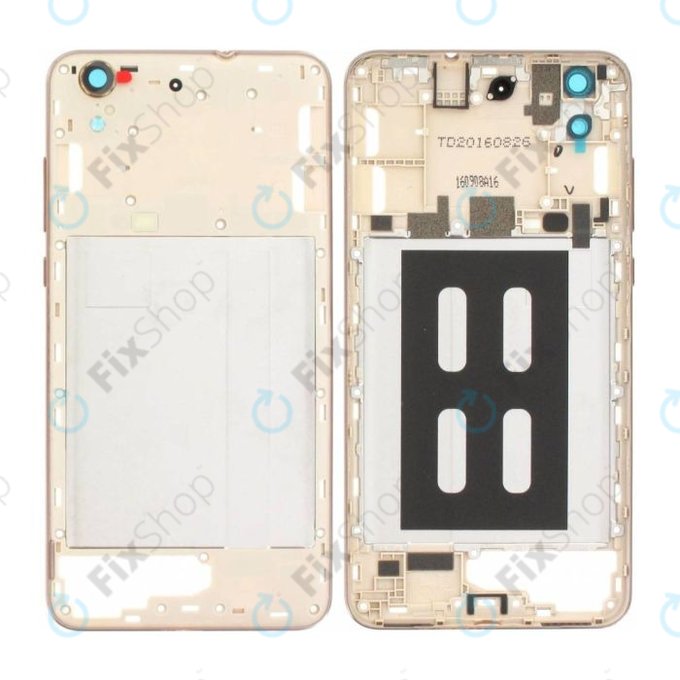 Huawei Y6 II - Srednji okvir + leća kamere (zlatna) - 51661APV