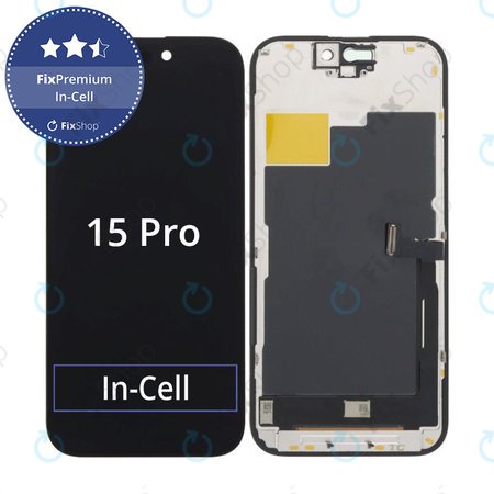 Apple iPhone 15 Pro - LCD zaslon + zaslon osjetljiv na dodir + okvir In-Cell FixPremium