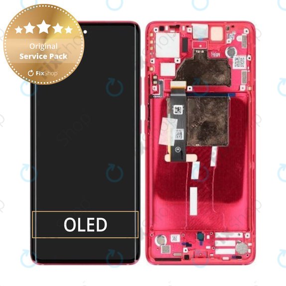 Motorola Edge 30 Fusion - LCD zaslon + zaslon osjetljiv na dodir + okvir (Viva Magenta) - 5D68C22034 Genuine Service Pack