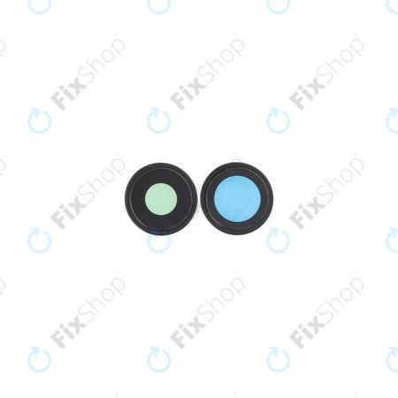 Apple iPhone 16, 16 Plus - Staklo zadnje kamere s okvirom (Black) - 2 kom