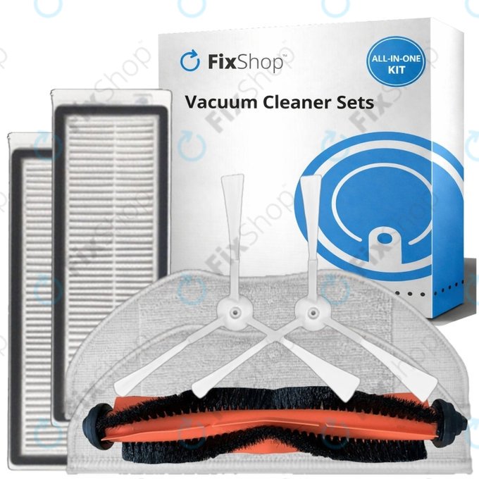 Set rezervnih dijelova za Xiaomi Mi Robot Vacuum Mop Essential (Mijia G1) (1x Glavna četka, 2x Filter, 2x Bočna četka, 2x Krpa za brisanje)
