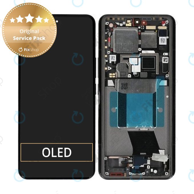 Xiaomi 14 Ultra - LCD zaslon + zaslon osjetljiv na dodir + okvir (Black) - 56000500N100 Genuine Service Pack