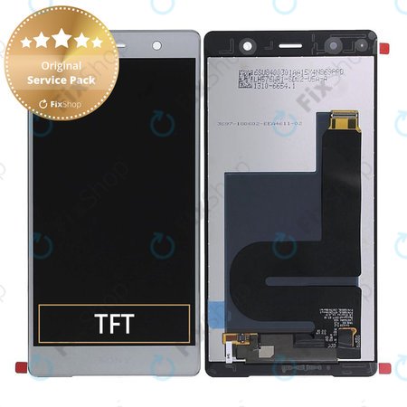 Sony Xperia XZ2 Premium - LCD zaslon + zaslon osjetljiv na dodir (Chrome Silver) - 1310-6654 Originalni servisni paket