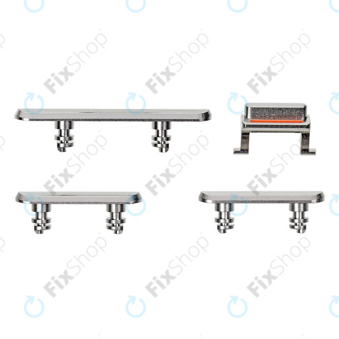 Apple iPhone 11 Pro, 11 Pro Max - Bočne tipke (srebrne)