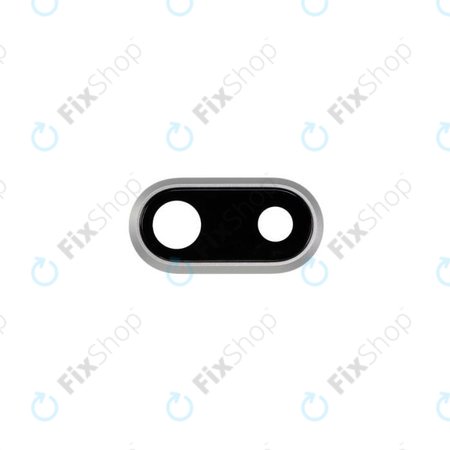 Apple iPhone 8 Plus - Leća stražnje kamere + okvir (srebrni)