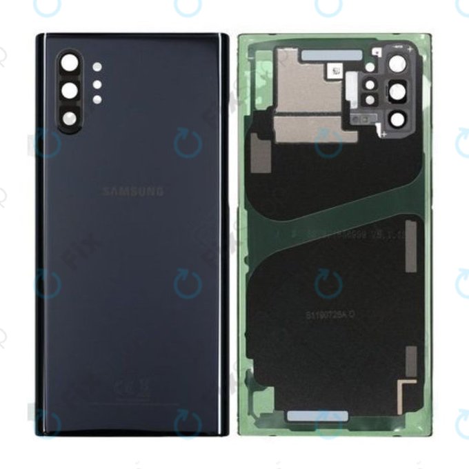 Samsung Galaxy Note 10 Plus N975F - Poklopac baterije (Aura Black) - GH82-20588A, GH97-23680A Genuine Service Pack