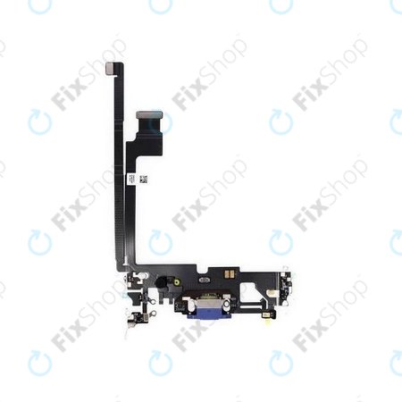 Apple iPhone 12 Pro Max - Konektor za punjenje + savitljivi kabel (plavi)