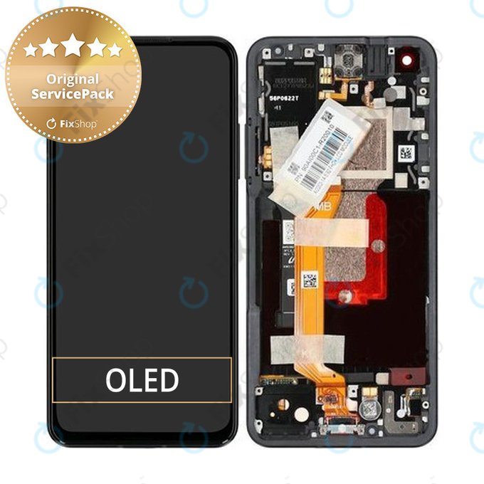 Asus ZenFone 9 AI2202 - LCD zaslon + zaslon osjetljiv na dodir + okvir (ponoćno crna) - 90AI00C1-R20010 Originalni servisni paket
