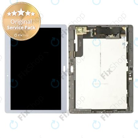 Huawei Mediapad M2 10.0 - LCD zaslon + zaslon osjetljiv na dodir + okvir (Moonlight Silver) - 02350QRW, 02350RCD, 02350RCF, 02350QRX