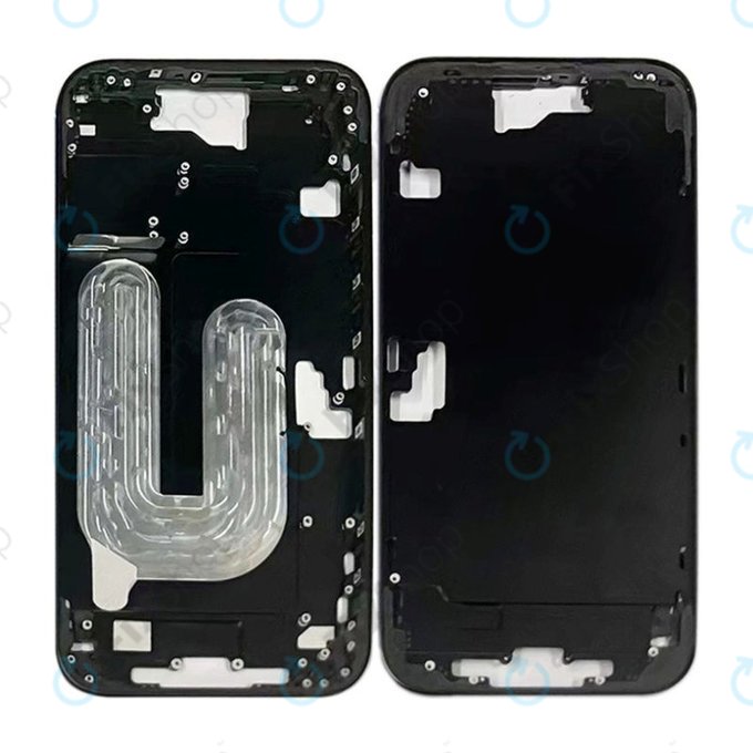 Apple iPhone 16 Plus - Srednji okvir + Tipke za uključivanje + Glasnoću (Black)