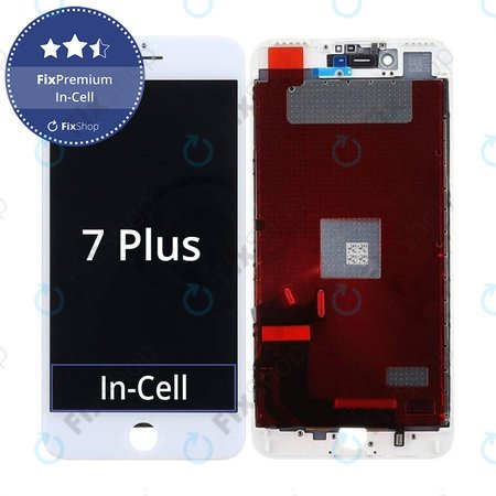 Apple iPhone 7 Plus - LCD zaslon + zaslon osjetljiv na dodir + okvir (bijeli) In-Cell FixPremium