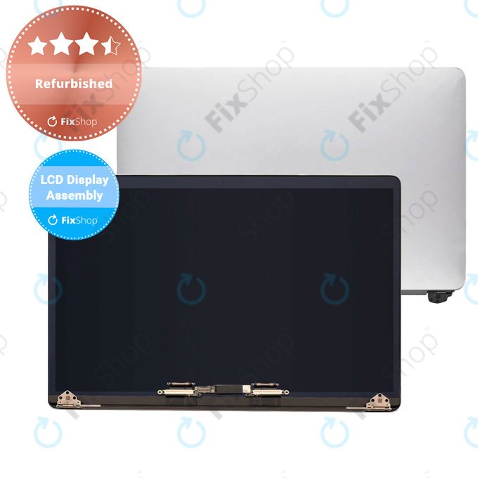 Apple MacBook Pro 15" A1990 (2018 - 2019) - LCD zaslon + prednje staklo + kućište (Silver) Refurbished